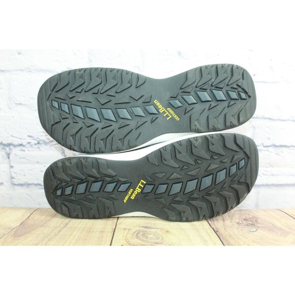 LL Bean Men's Blue Suede Perforated Cushioned Swift River Sport Flip-Flops 13 M - Picture 9 of 9